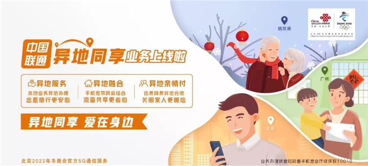 中国联通异地共享业务正式启动
